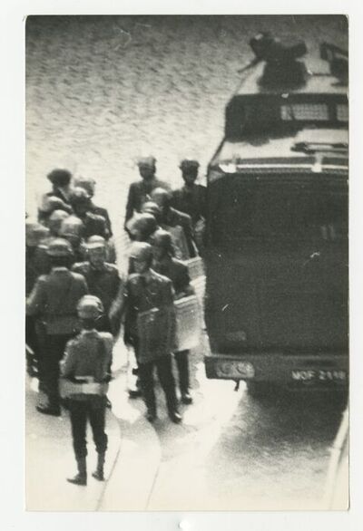 Demonstracja 3-majowa w Warszawie w 1982 r.