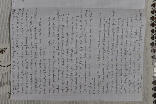 Świadectwo Jadwigi Kozłowskiej o pomocy udzielanej żydowskiej kobiecie podczas okupacji niemieckiej, fot. Henryk Domagała