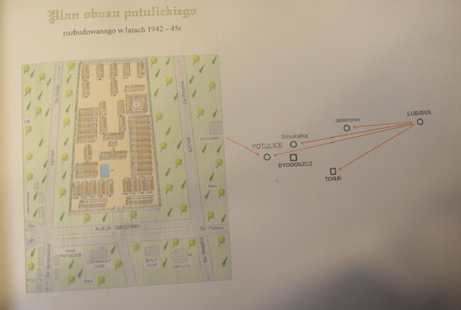 Plan obozu w Potulicach