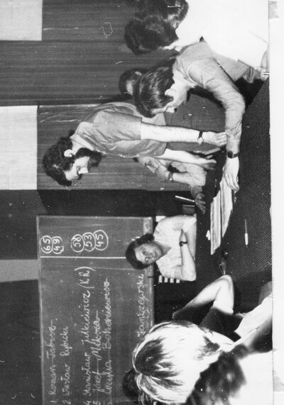 Wybory w ZPE Kazel delegatów na I Walne Zebranie Delegatów Regionu "Pobrzeże". Archiwum Romana Tabisza