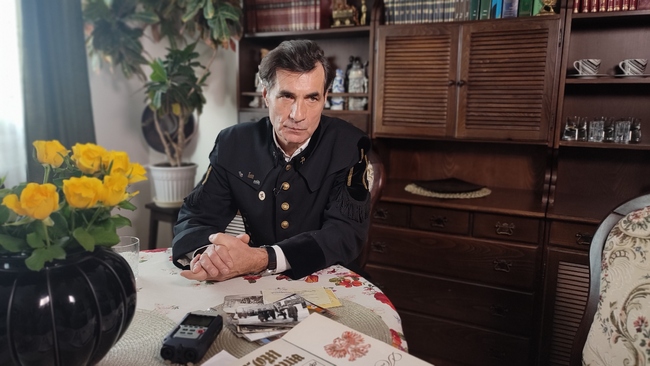 Kazimierz Bodejko podczas notacji, Łęczna 27.02.2023 r., fot. Grzegorz Czerniak