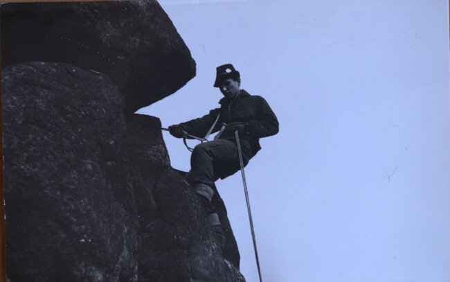 W Klubie Grotołaza podczas studiów.