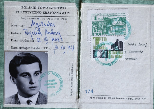 Legitymacja PTTK.