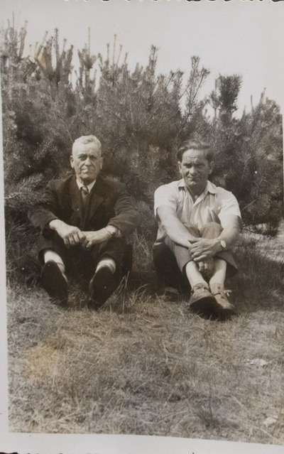 Jan Pusz z przybranym synem Henrykiem, archiwum rodzinne