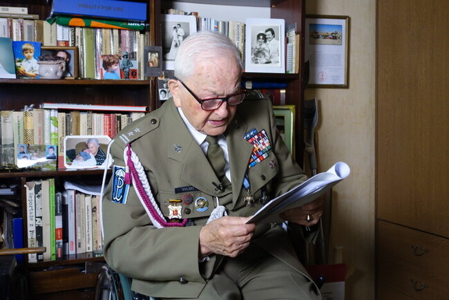 Zbigniew Rylski podczas nagrania notacji